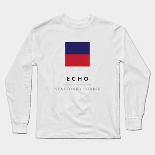 Echo: ICS Flag Semaphore Long Sleeve T-Shirt